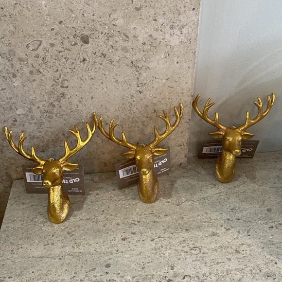 Buck With Antlers Christmas Ornaments. Set of 3. - Picture 4 of 5